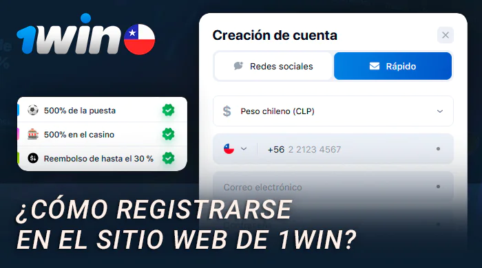Cómo crear una nueva cuenta en el proyecto 1Win