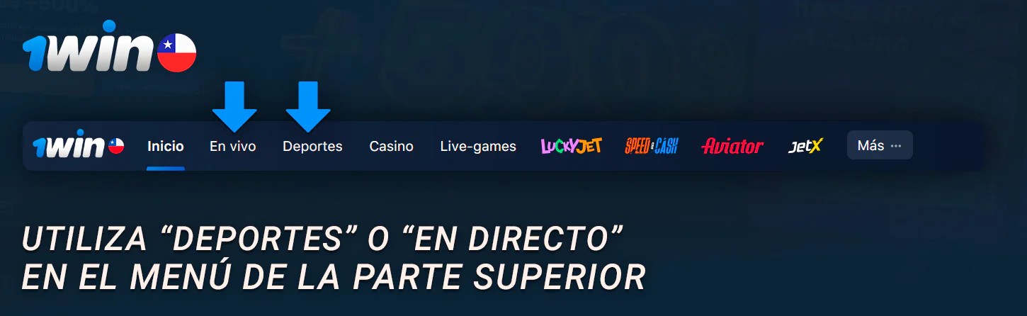 Elija apuestas pre-partido o en directo en 1win