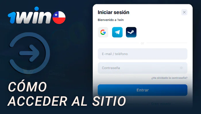 Proceso de autorización en una cuenta en el sitio web de 1Win