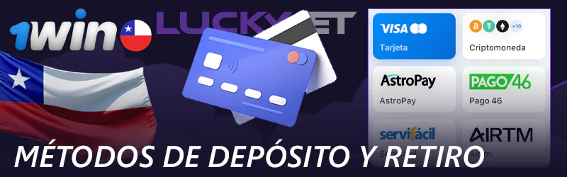 Métodos de pago para Lucky Jet en 1win